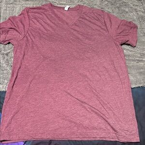 V-Neck Maroon T-Shirt